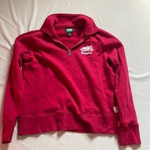 red roots quarter zip